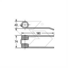 SGORBATI, tondeuse/conditionneuse à chargement automatique étroite NEW HOLLAND A14739 | Newgardenstore.eu