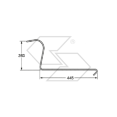 Spring for LELY VICON narrow type star rakes A14313 | Newgardenstore.eu
