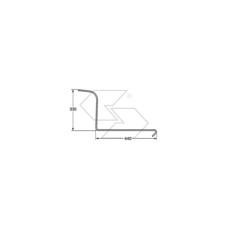 Spring for LELY-VICON long type TONUTTI ACROBAT-MORRA A14312 star rakes | Newgardenstore.eu