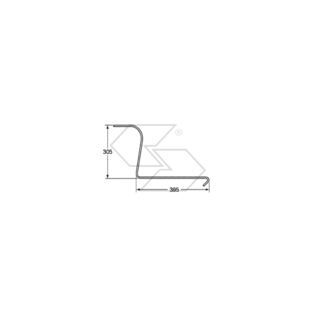 Spring for LELY VICON star rakes, short type A14311 | Newgardenstore.eu