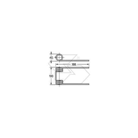 Spring for GALLIGNANI wide type A14024 self-loading mower-conditioner pick-up | Newgardenstore.eu