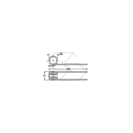Spring for J.F. GASPARDO A14129 rakes | Newgardenstore.eu