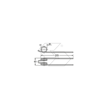 Spring for CECCATO A14125 rakes | Newgardenstore.eu