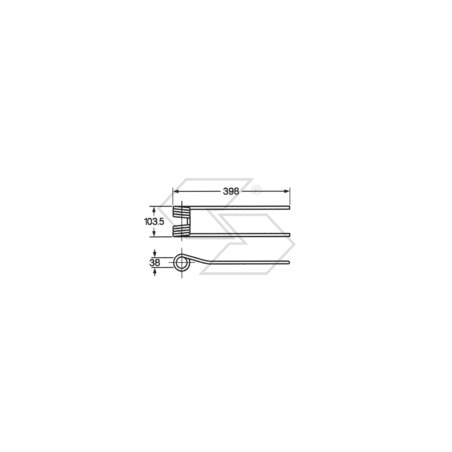 Spring for BCS BORSARI MAINARDI A14160 swivel | Newgardenstore.eu