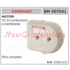 Filtro aria completo KAWASAKI decespugliatore TD 33 (carburatore a membrana) 007041