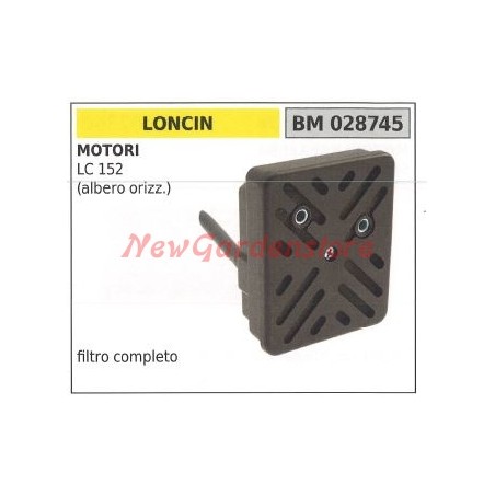 Filtro aria per LONCIN motore albero orizzontale LC 152 028745 | Newgardenstore.eu