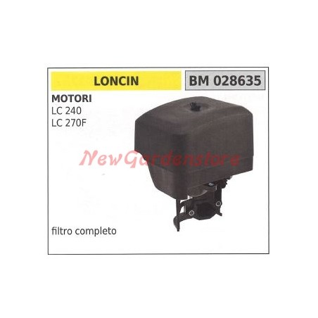 Air filter and holder LONCIN lawn mower engine LC 240 270F 028635 | Newgardenstore.eu