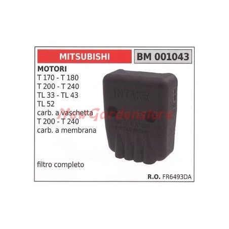 Air filter complete MITSUBISHI engine lawn tractor mower, cultivator T170 001043