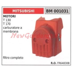 Air filter complete MITSUBISHI engine lawn tractor mower, cultivator T130 001031