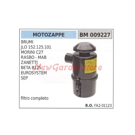 Soporte filtro aire motor montado sobre motoazada BRUMI MORINI C27 009227 | Newgardenstore.eu