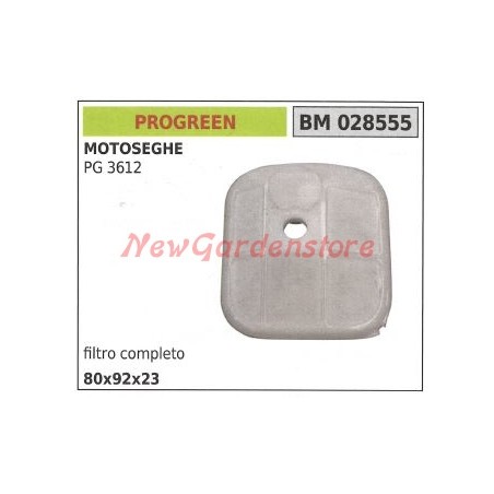 Filtro aria originale PROGREEN per motosega PG 3612 PG3612 028555 | Newgardenstore.eu