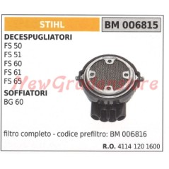 Filtro de aire compatible STIHL para desbrozadora FS 50 51 60 61 65 41141201600