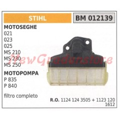 STIHL air filter for chain saw 021 023 025 MS 210 230 250 11241243505 11231201612