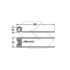 Spring for I.M.A. LA ROCCA SAMA - FORT BCS A14018 rakes | Newgardenstore.eu