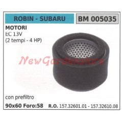 ROBIN air filter with prefilter for EC 13V brushcutter engine 005035