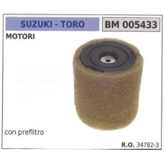 TORO air filter with prefilter for 2-stroke mower engine 005433 | Newgardenstore.eu