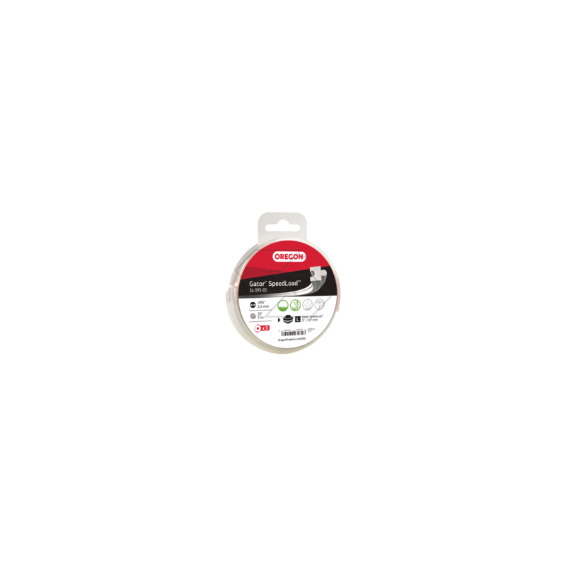 Jeu de 3 disques métalliques Ø 2,4 mm - Pour tête de débroussailleuse Oregon Gator SpeedLoad Ø 130 mm 24-595-03 Jeu de 3 disques métalliques Ø 2,4 mm - Pour tête de débroussailleuse Oregon Gator SpeedLoad Ø 130 mm 24-595-03