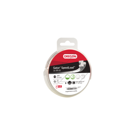 Set of 3 wire discs Ø 2.4 mm - For Oregon Gator SpeedLoad brush cutter head Ø 130 mm 24-595-03 | Newgardenstore.eu