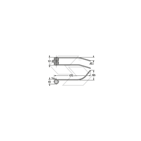 Spring for SAMA Standard FAIMA A14199 rakes | Newgardenstore.eu