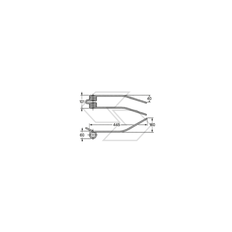 Spring for ivory rakes KUHN GALFRÈ short type A14192 | Newgardenstore.eu