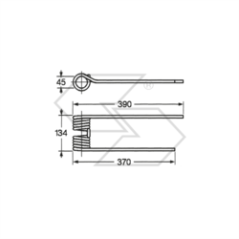 Spring for KRONE DX A14609 swivel | Newgardenstore.eu