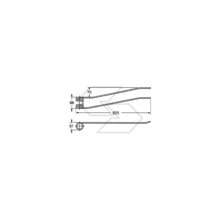 Spring for BORELLO DX rotary rakes, long type A14226 | Newgardenstore.eu