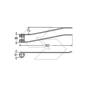 Muelle para rastrillos rotativos BORELLO DX, tipo largo A14226
