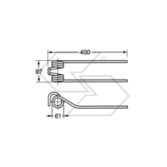 Spring for GALFRÈ walker Mod. AG280 A14607 | Newgardenstore.eu