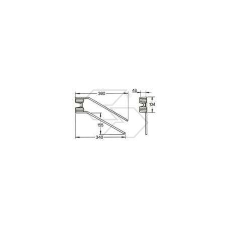 Spring for LINCE DX swivel, old type A14166 | Newgardenstore.eu
