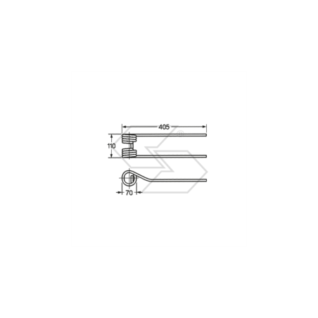 Spring for GALFRÈ walker Ref. orig. 67/46 A14608 | Newgardenstore.eu