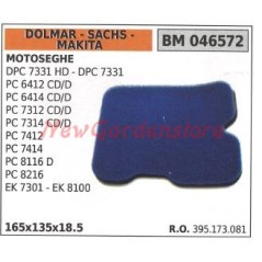 Filtre à air DOLMAR pour tronçonneuse DPC 7331 HD DPC 7331 PC 6412 CD/D 046572