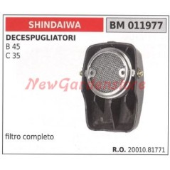 Filtro de aire y soporte SHINDAIWA para desbrozadora B 45 C 35 011977 | Newgardenstore.eu