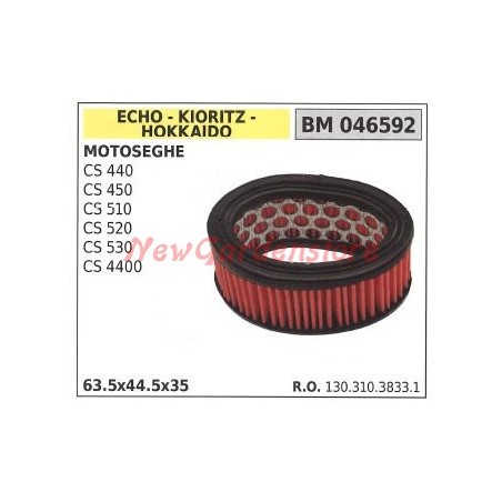 ECHO Luftfilter Kettensäge CS 400 450 510 530 046592 | Newgardenstore.eu