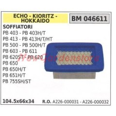 Filtro de aire soplador ECHO PB 403 403H/T 413 413H/T/HT 046611