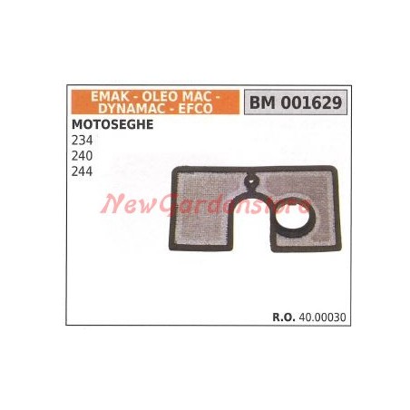 Filtre à air EMAK pour tronçonneuse 234 240 244 001629 oleomac efco | Newgardenstore.eu