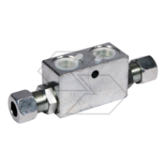 Double-acting pilot-operated check valve with fittings - 3/8" GAS - flow rate 30 A05178
