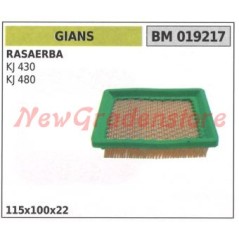 Filtre à air tondeuse GIANS KJ 430 480 019217 | Newgardenstore.eu