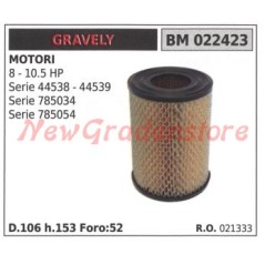 Air filter GRAVELY engine 8 - 10.5 HP series 44538 44539 022423