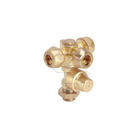 Triple atomizing jet with anti-drip and rings - 3xØ18 - G 1/4 M A8269000 | Newgardenstore.eu