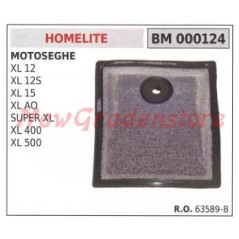 HOMELITE air filter XL 12 12S 15 AO motor saw 000124 | Newgardenstore.eu