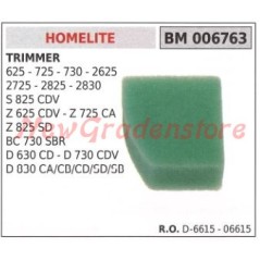 Air filter HOMELITE trimmer 625 725 730 2625 2725 2825 2830 006763