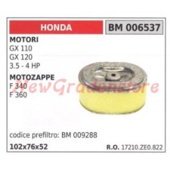 Luftfilter HONDA-Motoren GX 110 120 3,5 4 PS Pinne F 340 360 006537 | Newgardenstore.eu