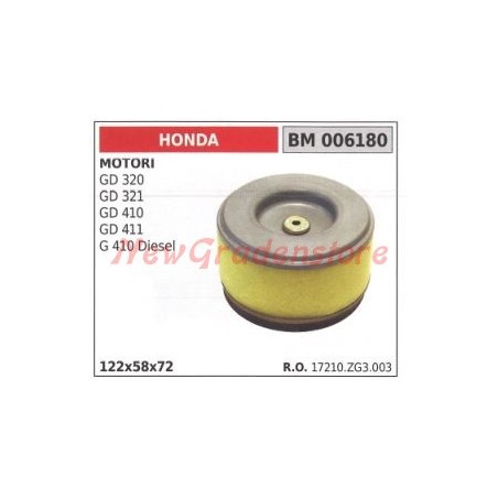 Filtre à air HONDA moteurs GD 320 321 410 411 006180 | Newgardenstore.eu