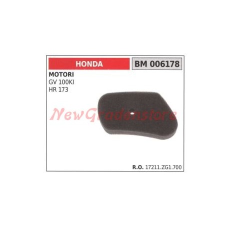 Filtro de aire Motores HONDA GV 100KI HR 173 006178 | Newgardenstore.eu