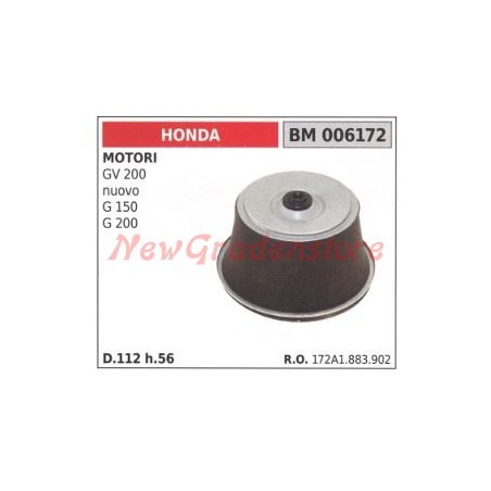 Air filter HONDA engines GV 200 new G 150 200 006172 | Newgardenstore.eu