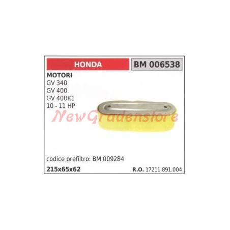 Air filter HONDA engines GV 340 400 400K1 10 11 HP 006538 | Newgardenstore.eu