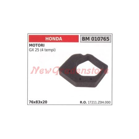 Filtro aria in spugna HONDA motore GX 25 (4 tempi) 010765 17211Z0H000 | Newgardenstore.eu