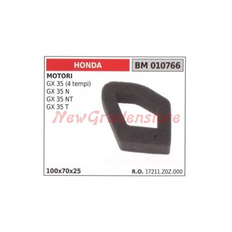 Filtre à air en mousse HONDA moteur GX 35 (4 temps) GX 35 N 35 NT 35T 010766 | Newgardenstore.eu