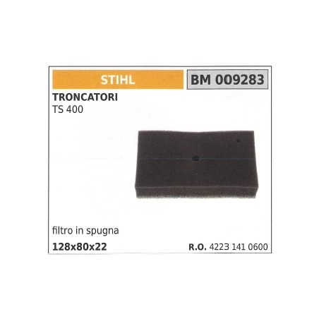 STIHL sponge air filter for TS 400 TS400 cut-off saw 009283 | Newgardenstore.eu