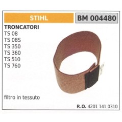 Filtro aria in tessuto STIHL per troncatore TS 08 08S 350 360 510 760 004480 | Newgardenstore.eu